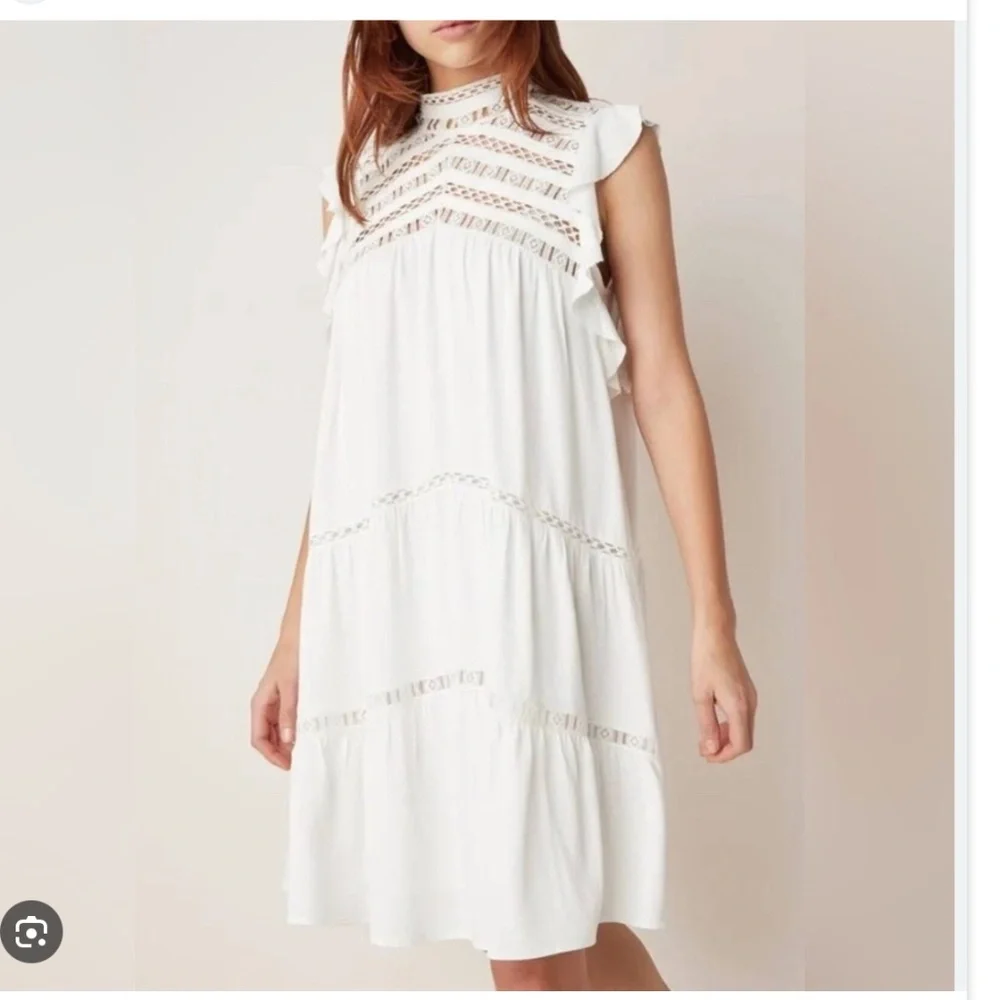 Ba&sh Zenna Ecru dress size 3 = US womens large - Picture 2 of 12